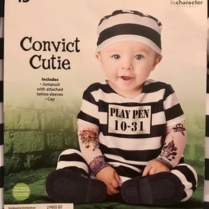 12-18 month convict costume